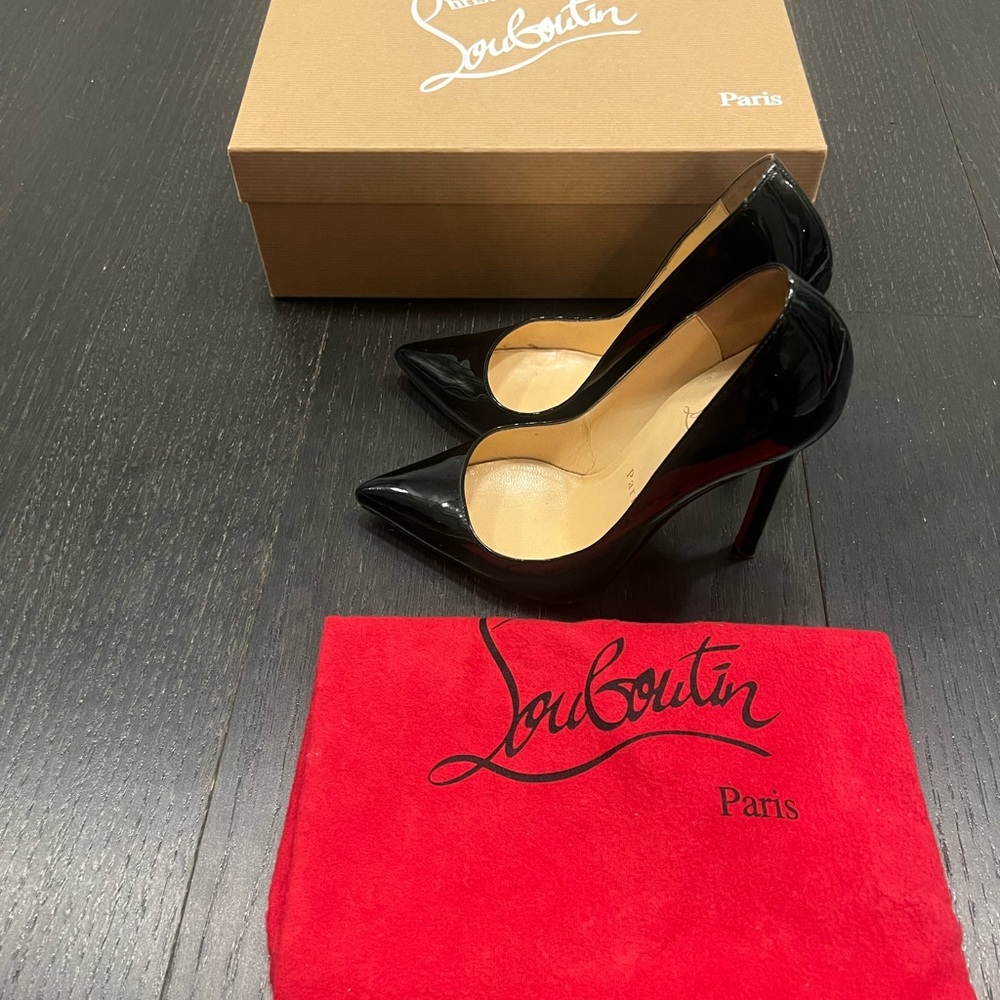 Christian Louboutin black patent pigalle 120 in size 36. Purchased at mytheresa